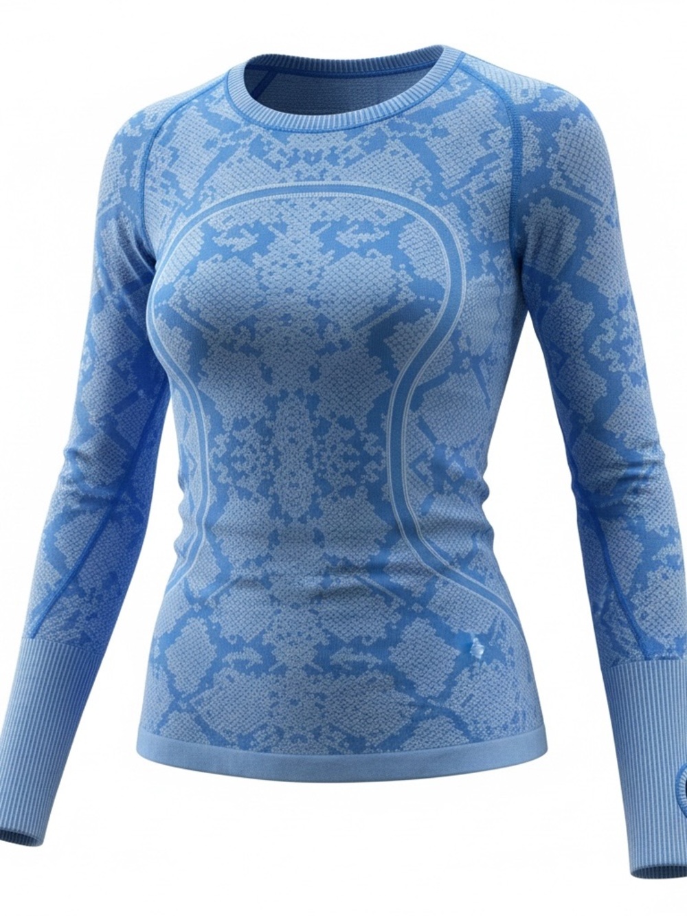 lululemon athletica Light Blue Long-Sleeve Seamless Top
